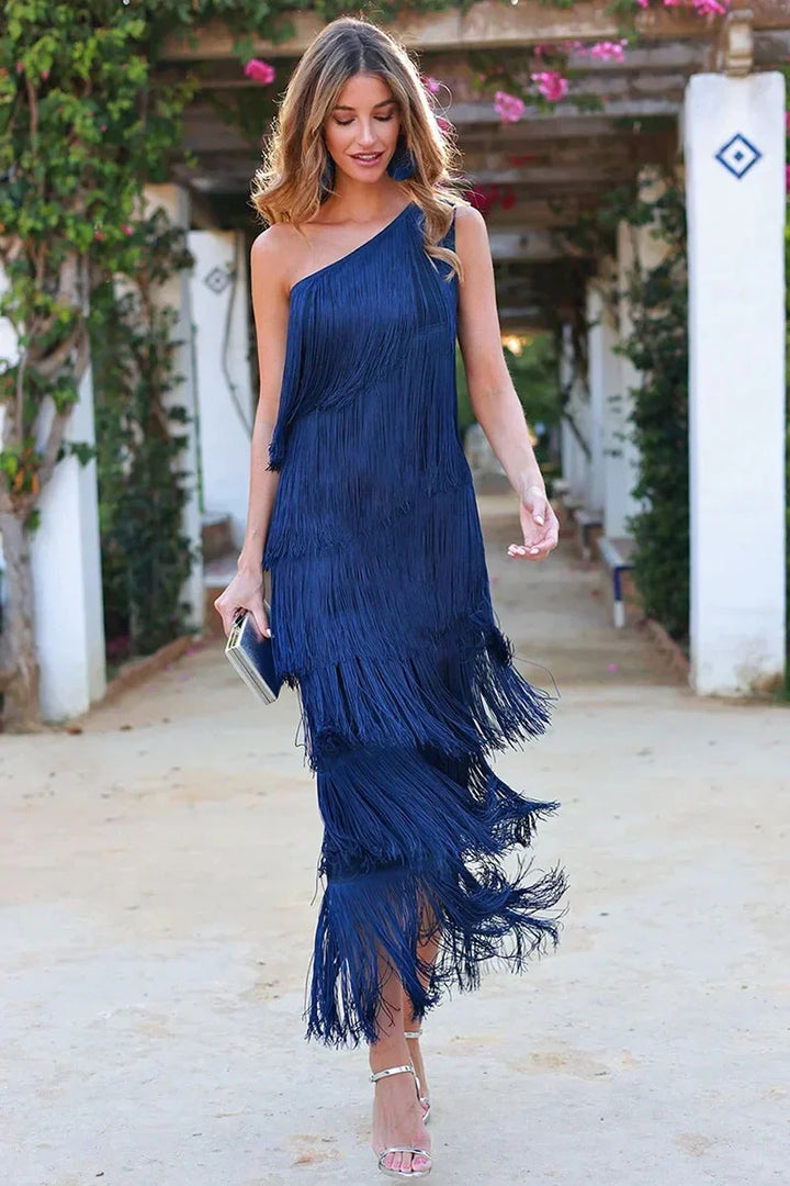 Beatrice | Elegant dress with tassels