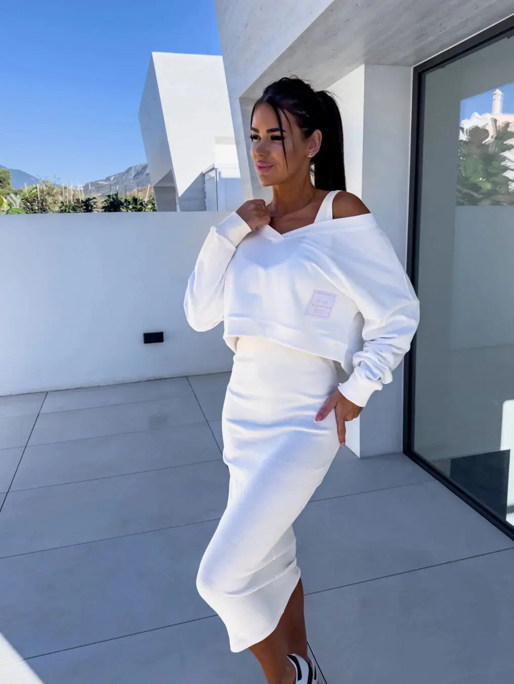 Sabrina | 2-piece set (sweatshirt and dress)