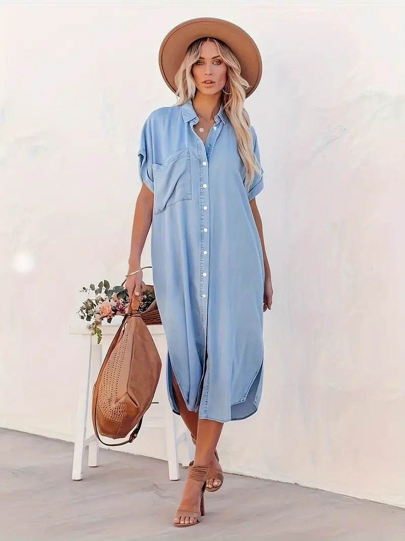 Nina | Shirt dress with fixed pockets