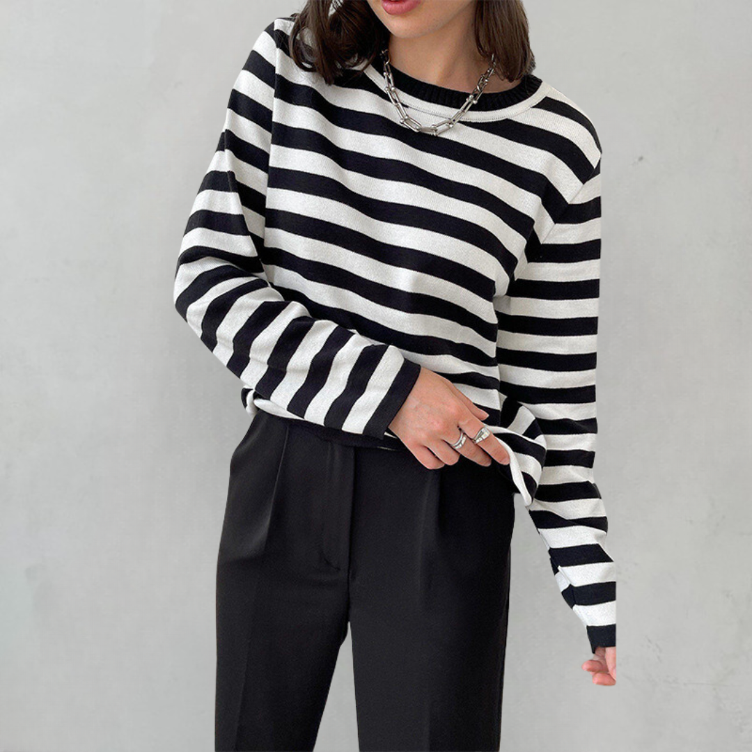 Dagmar | Elegant striped women's T-shirt