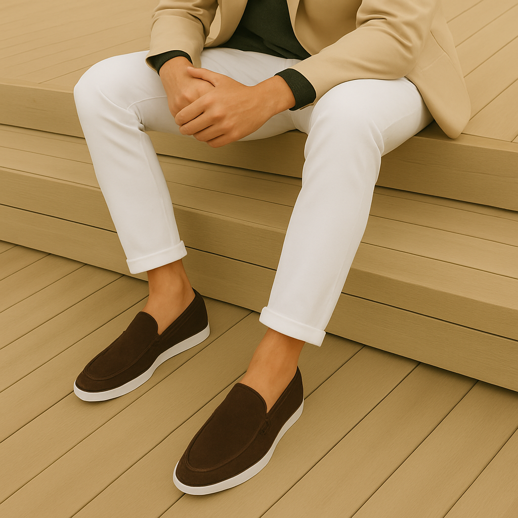 Elegant suede loafers – as stylish as designer ones, but much more affordable