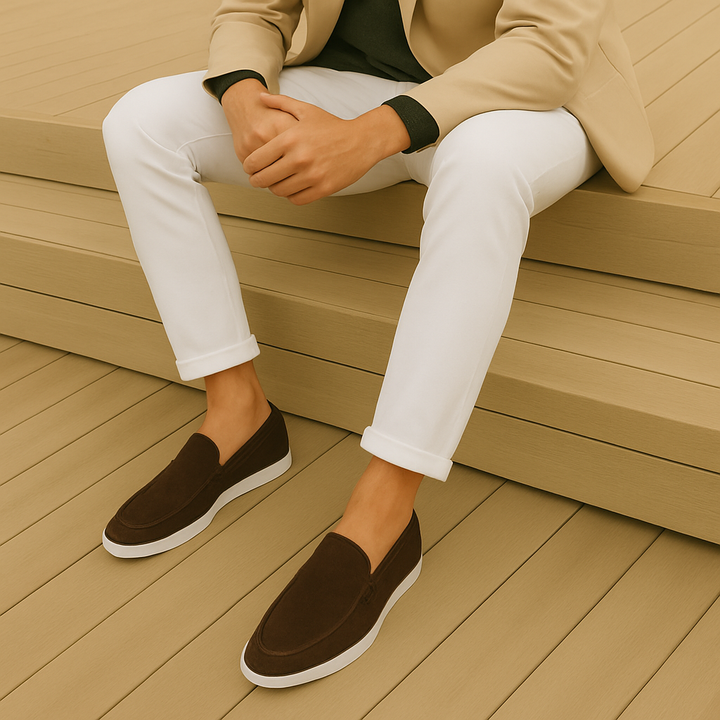 Elegant suede loafers – as stylish as designer ones, but much more affordable