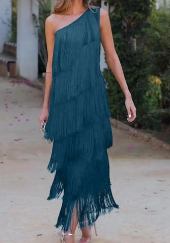 Beatrice | Elegant dress with tassels