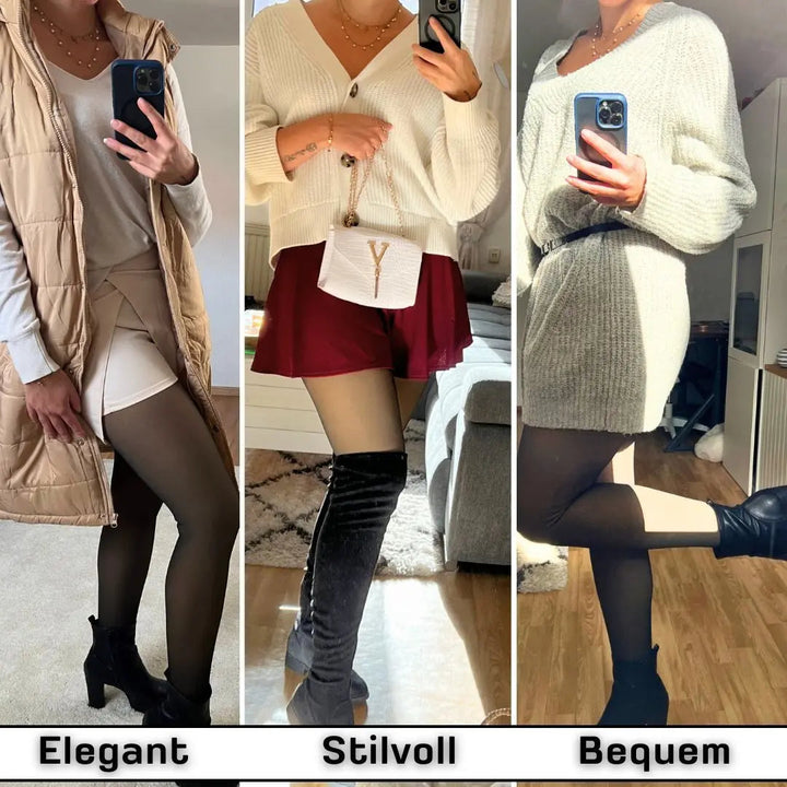 Fleece tights | Stylish comfort &amp; warmth for winter