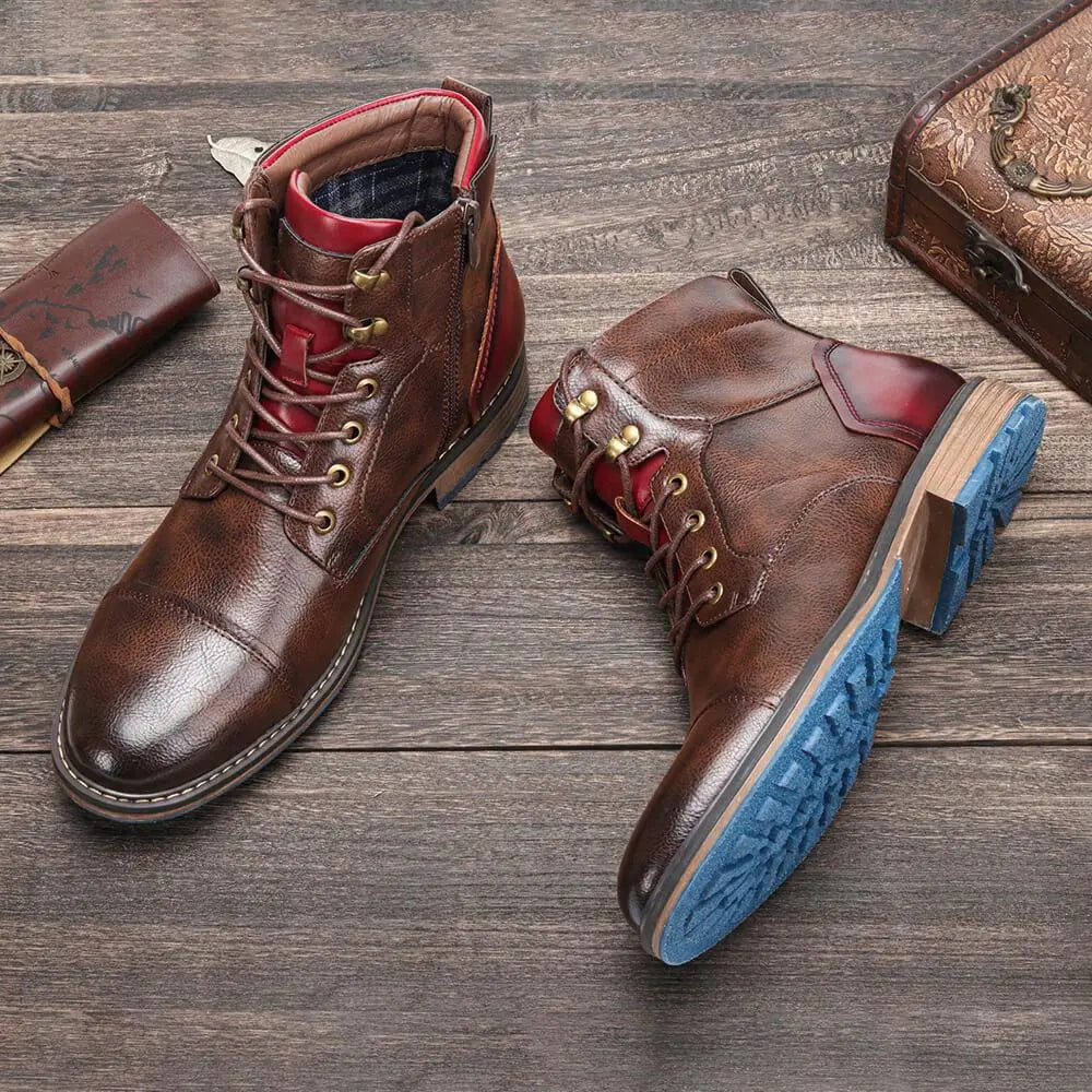 Leo - Handcrafted Premium Leather Oxford Boots