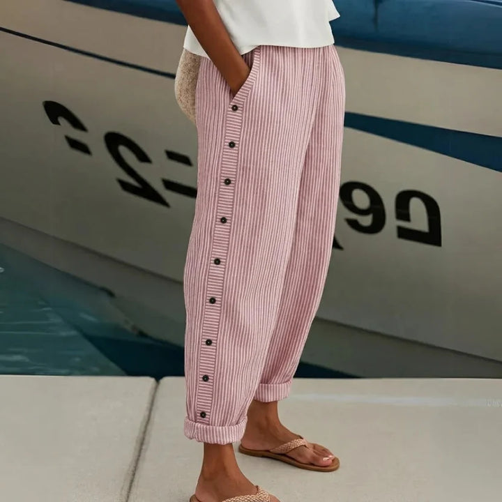 Arvina Lightweight Summer Trousers — Wide-Leg Pull-On