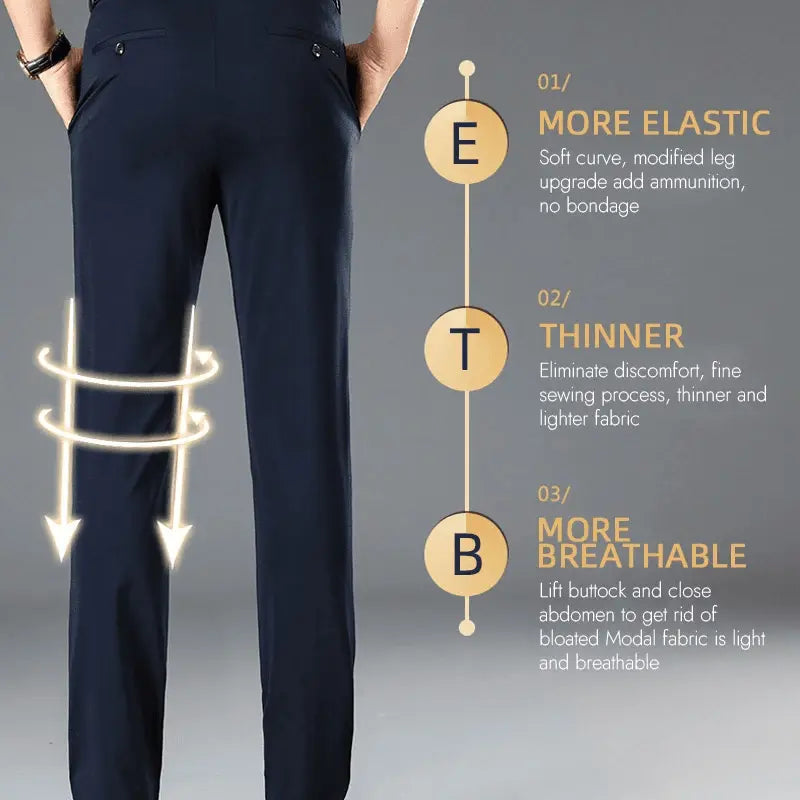 Lorens- Classic men's trousers with good elasticity