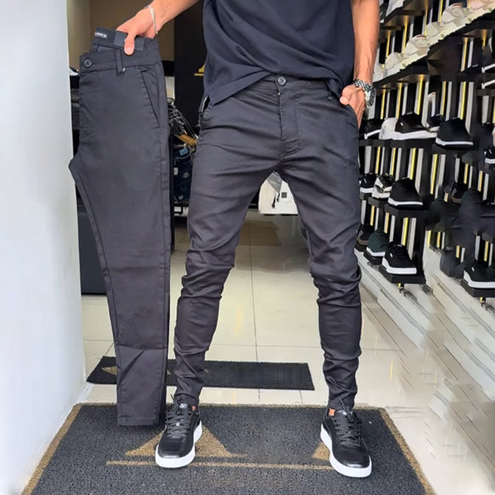 Slim Fit Tapered Trousers — Men's Smart Casual