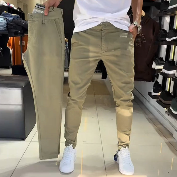 Slim Fit Tapered Trousers — Men's Smart Casual