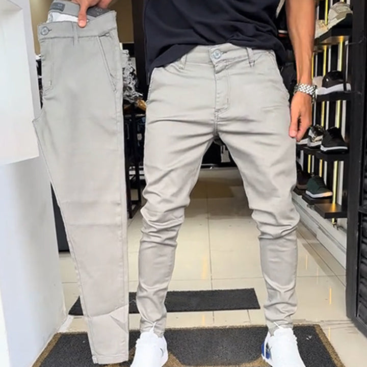 Slim Fit Tapered Trousers — Men's Smart Casual