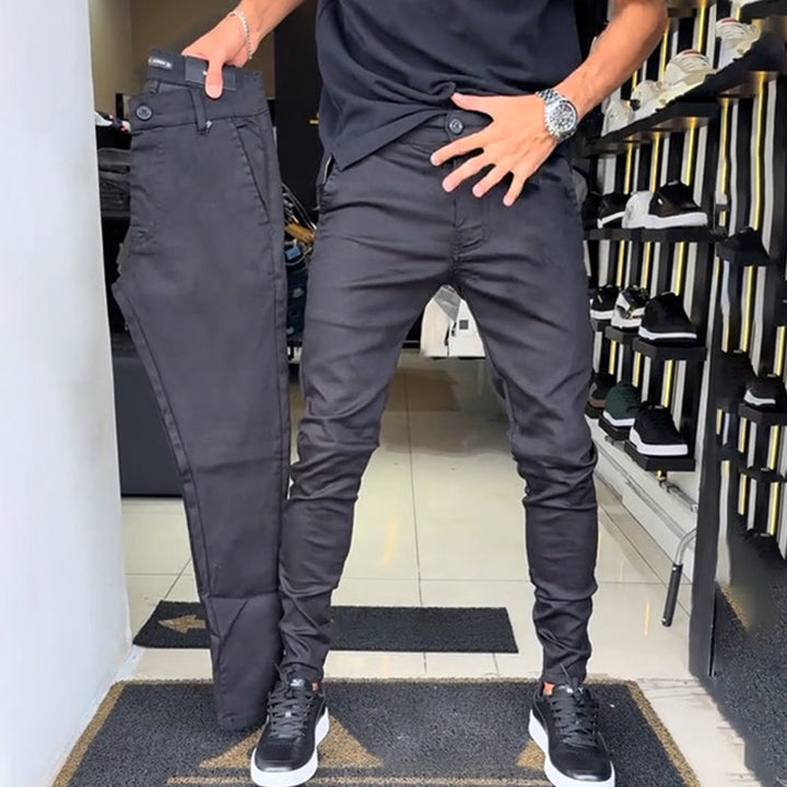 Slim Fit Tapered Trousers — Men's Smart Casual